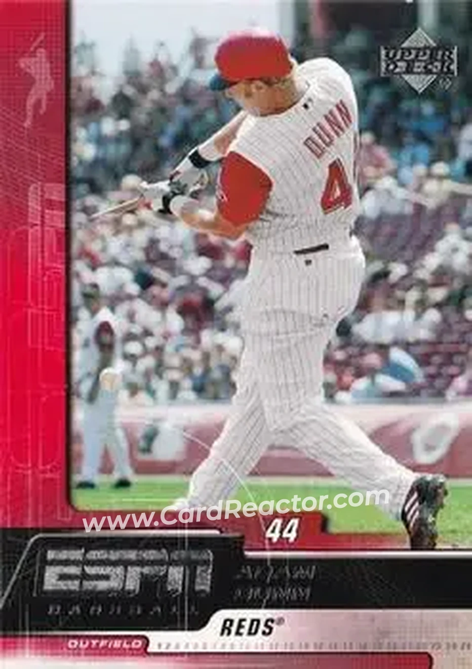 2005 Upper Deck ESPN #26 - Adam Dunn - Cincinnati Reds - Front