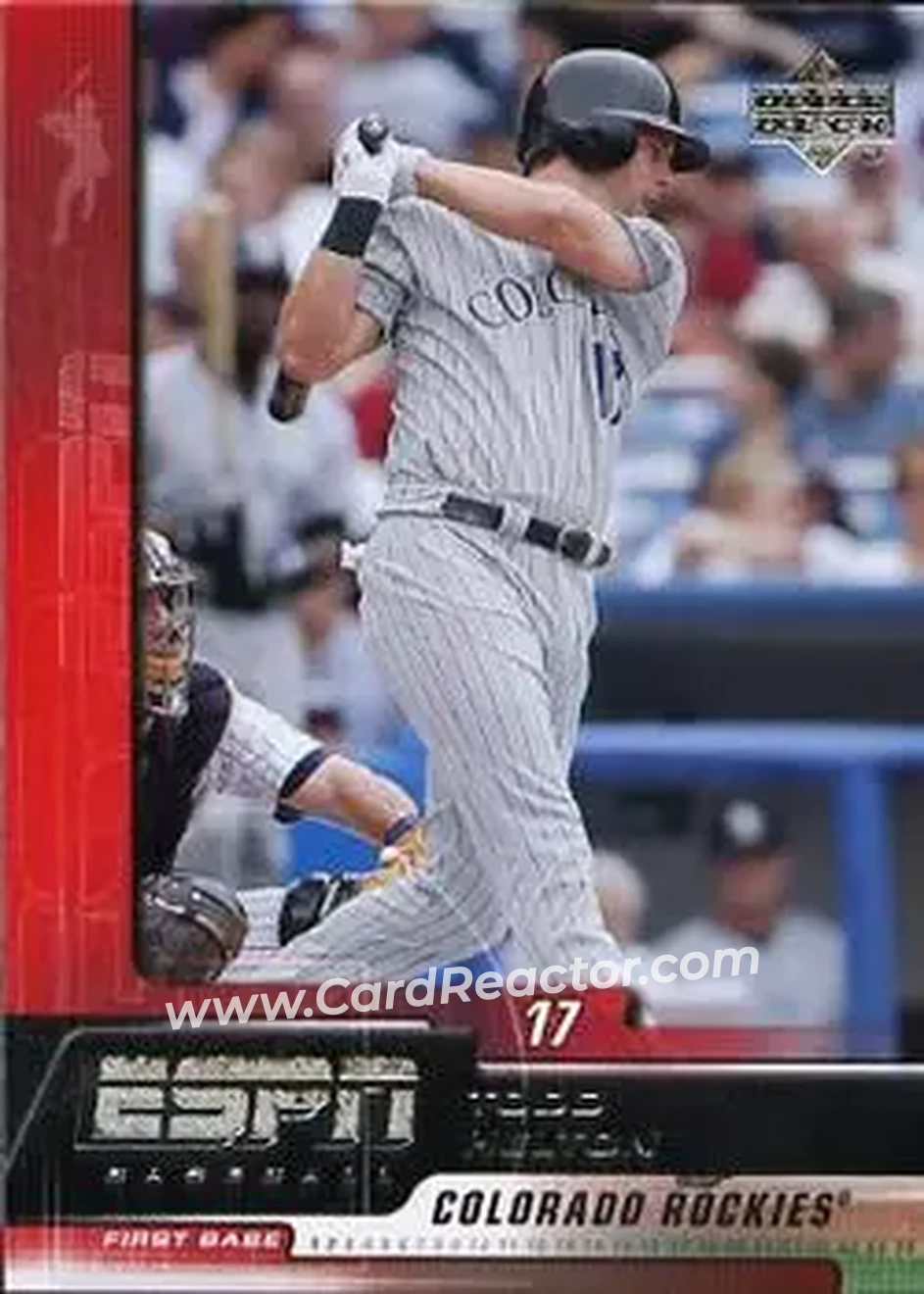 2005 Upper Deck ESPN #30 - Todd Helton - Colorado Rockies - Front