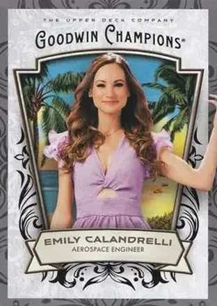 2026 Upper Deck Goodwin Champions #12 Glossy Black Emily Calandrelli
