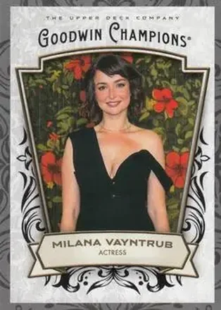 2026 Upper Deck Goodwin Champions #20 Glossy Black Milana Vayntrub