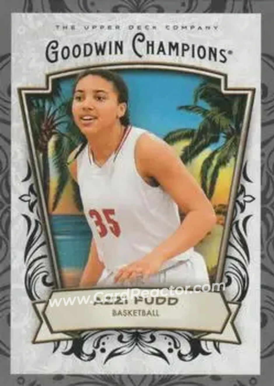 2026 Upper Deck Goodwin Champions - Glossy Black #25 - Azzi Fudd - Front