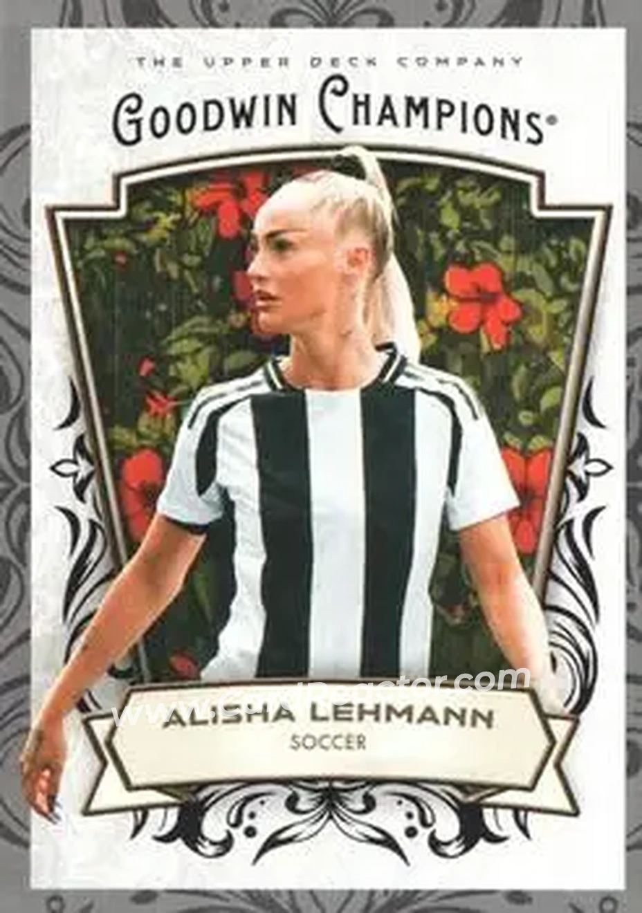 2026 Upper Deck Goodwin Champions - Glossy Black #26 - Alisha Lehmann - Front