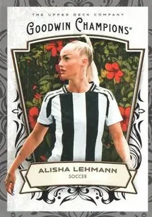 2026 Upper Deck Goodwin Champions - Glossy Black #26 - Alisha Lehmann