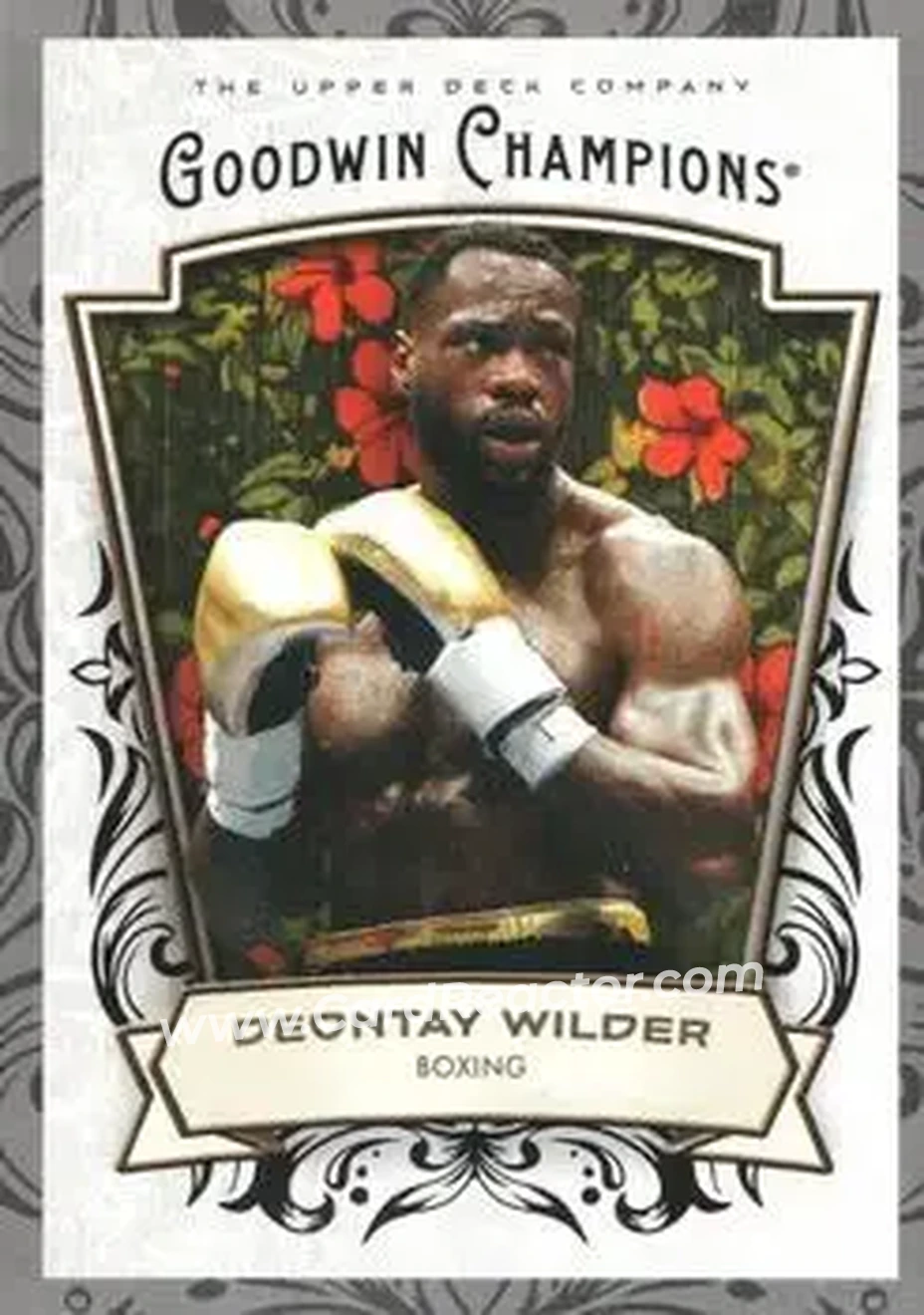 2026 Upper Deck Goodwin Champions - Glossy Black #44 - Deontay Wilder - Front