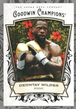 2026 Upper Deck Goodwin Champions - Glossy Black #44 - Deontay Wilder