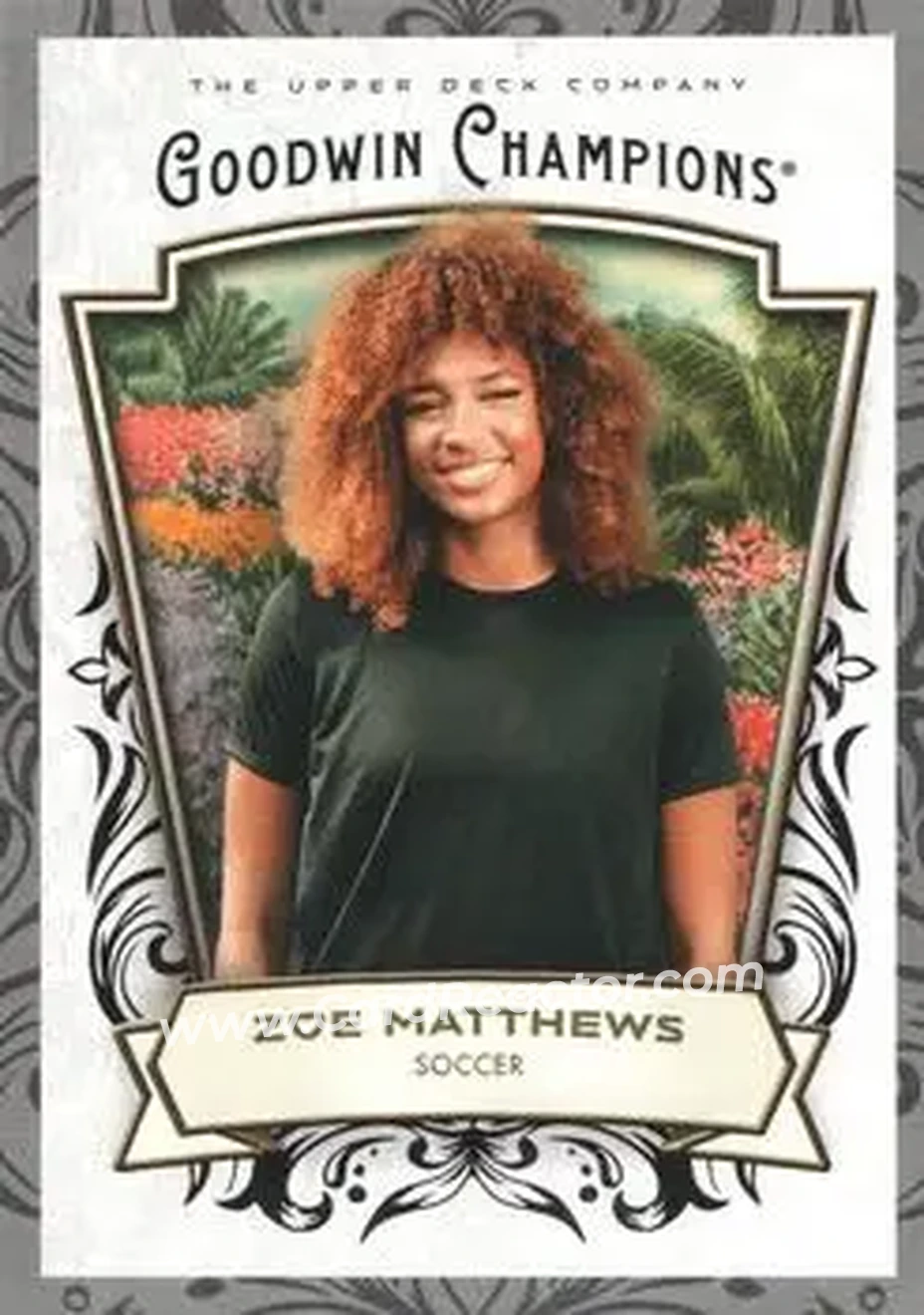2026 Upper Deck Goodwin Champions - Glossy Black #61 - Zoe Matthews - Front