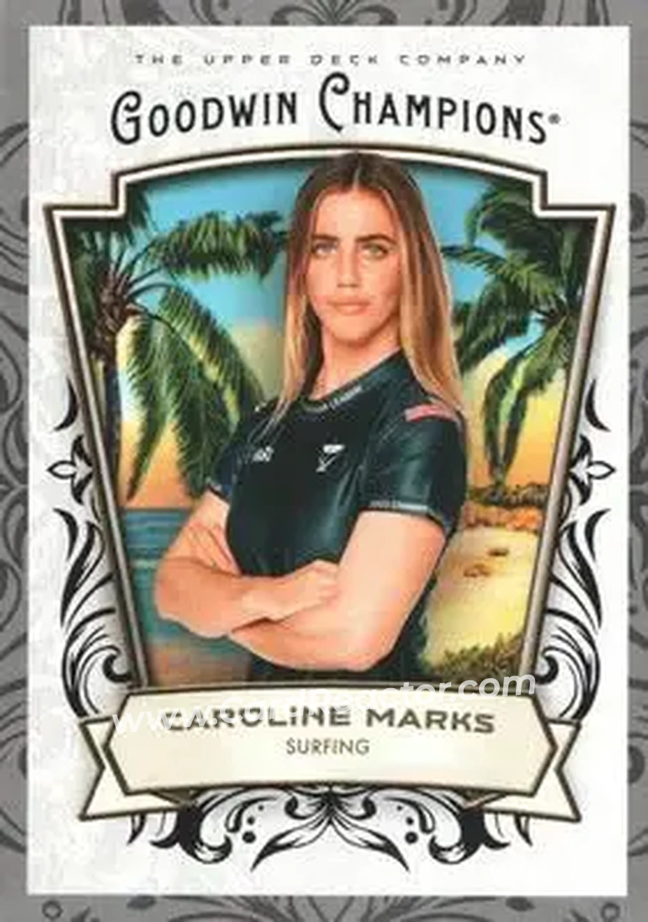 2026 Upper Deck Goodwin Champions - Glossy Black #77 - Caroline Marks - Front