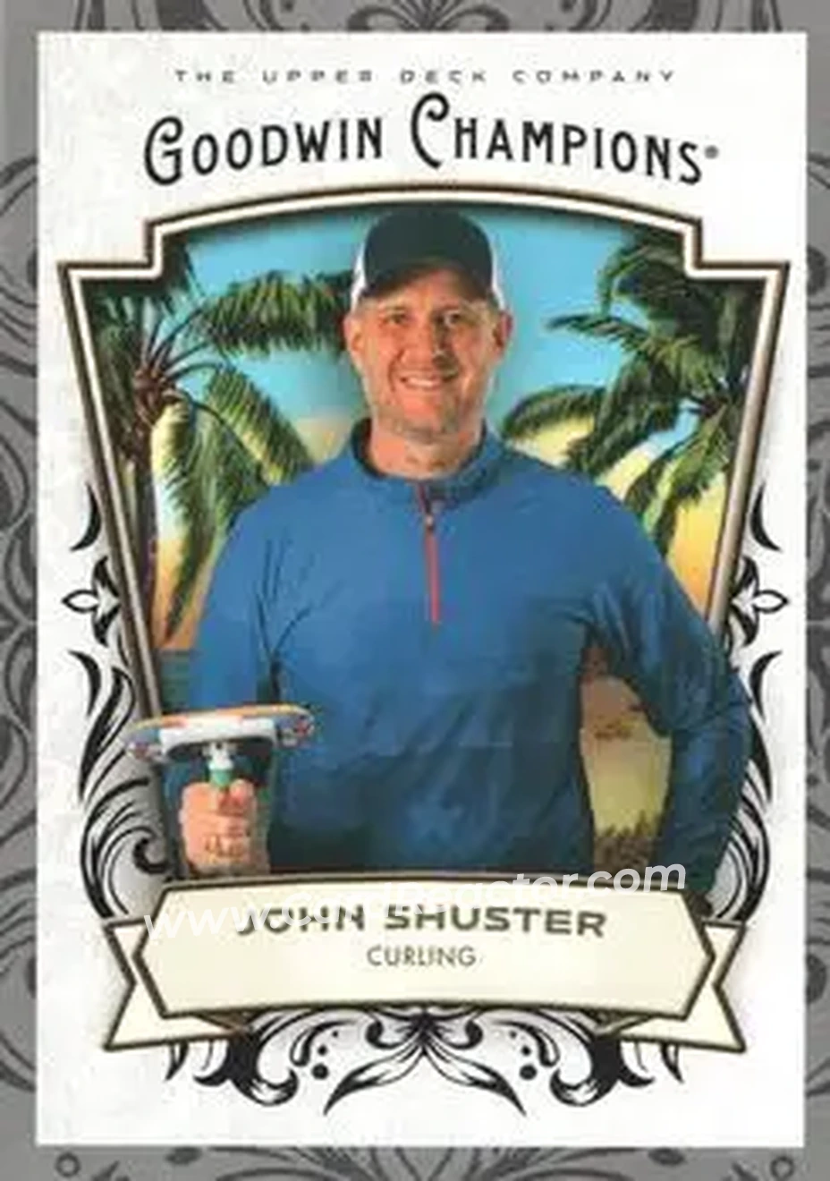 2026 Upper Deck Goodwin Champions - Glossy Black #84 - John Shuster - Front
