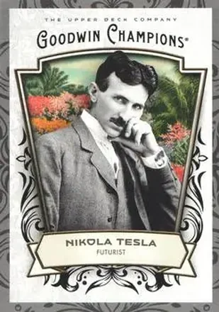 2026 Upper Deck Goodwin Champions - Glossy Black #99 - Nikola Tesla