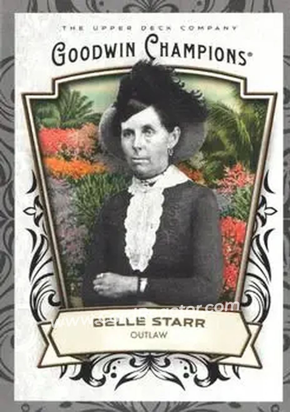 2026 Upper Deck Goodwin Champions - Glossy Black #100 - Belle Starr - Front