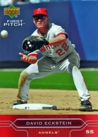2005 Upper Deck First Pitch #3 - David Eckstein - Los Angeles Angels