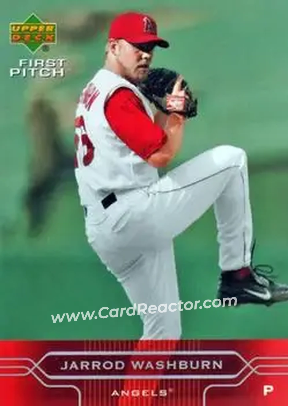 2005 Upper Deck First Pitch #4 - Jarrod Washburn - Los Angeles Angels - Front