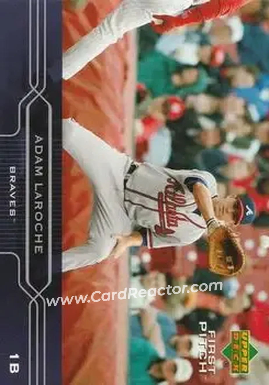 2005 Upper Deck First Pitch #15 - Adam LaRoche - Atlanta Braves - Front