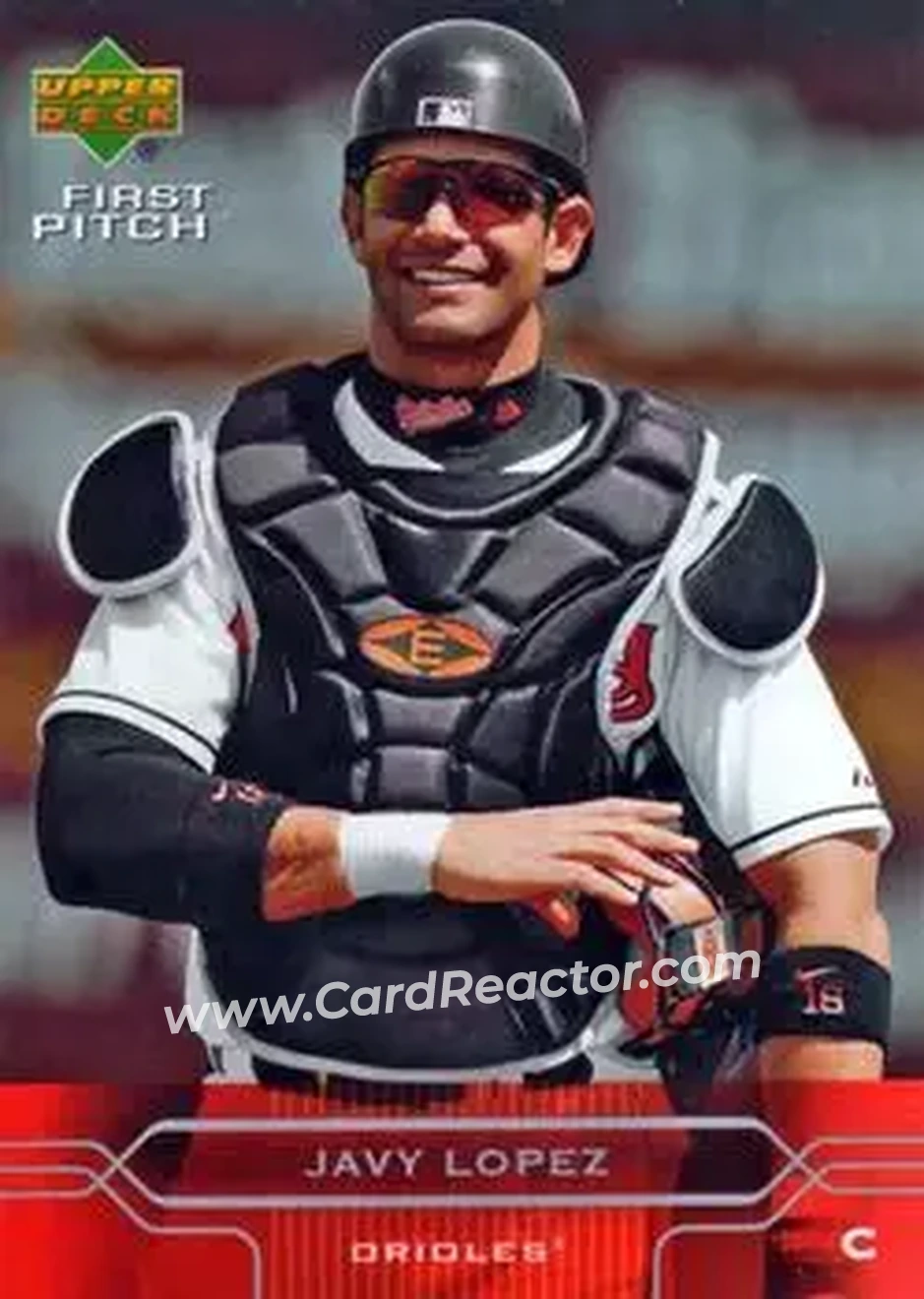 2005 Upper Deck First Pitch #23 - Javier Lopez - Baltimore Orioles - Front 2005 Upper Deck First Pitch #23 - Javier Lopez - Baltimore Orioles - Front