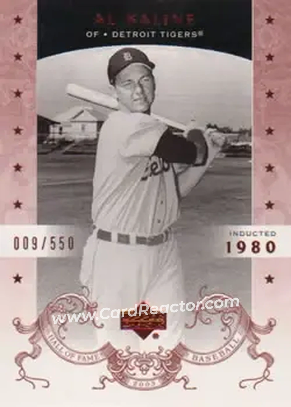 2005 Upper Deck Hall of Fame #1 - Al Kaline - Detroit Tigers - Front 2005 Upper Deck Hall of Fame #1 - Al Kaline - Detroit Tigers - Front