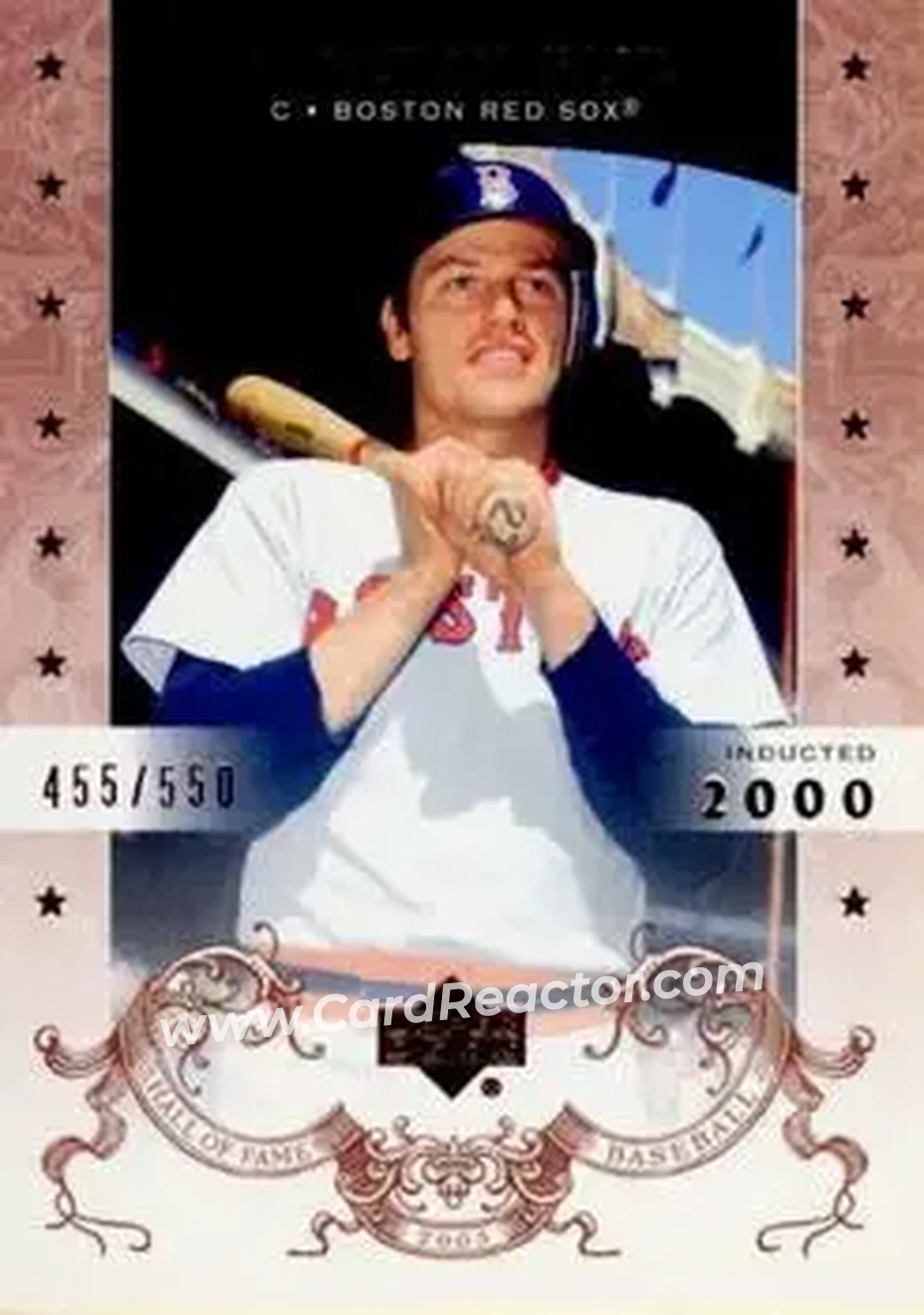 2005 Upper Deck Hall of Fame #12 - Carlton Fisk - Boston Red Sox - Front 2005 Upper Deck Hall of Fame #12 - Carlton Fisk - Boston Red Sox - Front