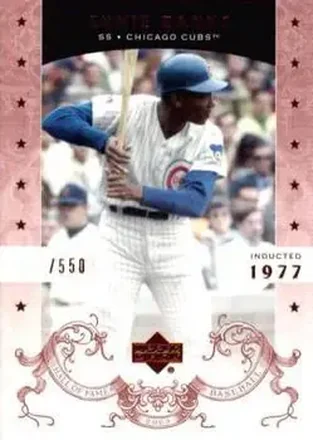 2005 Upper Deck Hall of Fame #25 - Ernie Banks - Chicago Cubs