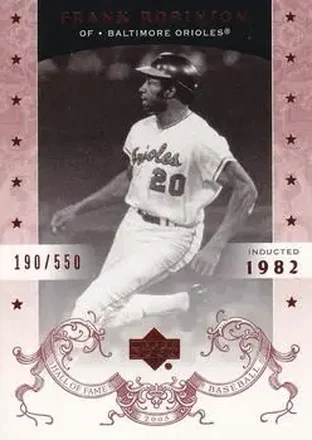 2005 Upper Deck Hall of Fame #27 - Frank Robinson - Baltimore Orioles