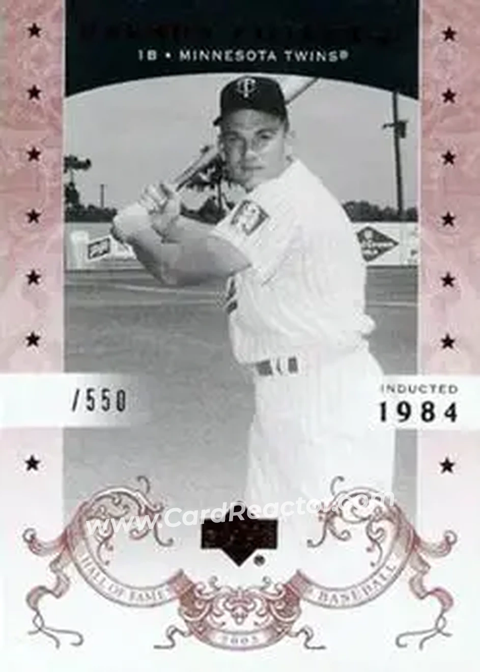 2005 Upper Deck Hall of Fame #34 - Harmon Killebrew - Minnesota Twins - Front 2005 Upper Deck Hall of Fame #34 - Harmon Killebrew - Minnesota Twins - Front