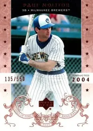 2005 Upper Deck Hall of Fame #55 - Paul Molitor - Milwaukee Brewers