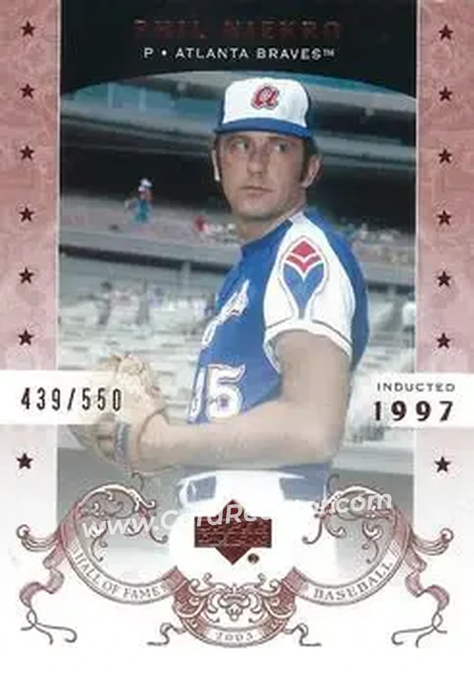 2005 Upper Deck Hall of Fame #57 - Phil Niekro - Atlanta Braves - Front