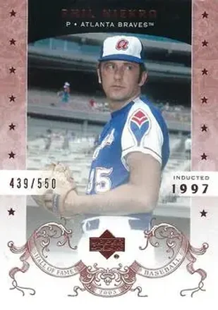 2005 Upper Deck Hall of Fame #57 - Phil Niekro - Atlanta Braves