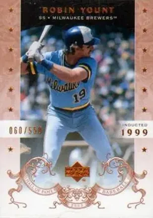 2005 Upper Deck Hall of Fame #65 - Robin Yount - Milwaukee Brewers