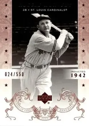 2005 Upper Deck Hall of Fame #67 - Rogers Hornsby - St. Louis Cardinals