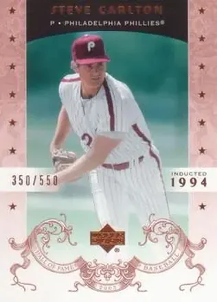 2005 Upper Deck Hall of Fame #70 - Steve Carlton - Philadelphia Phillies