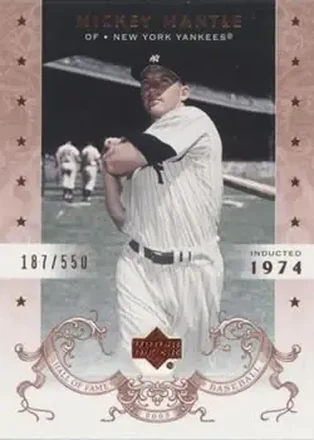 2005 Upper Deck Hall of Fame #80 - Mickey Mantle - New York Yankees