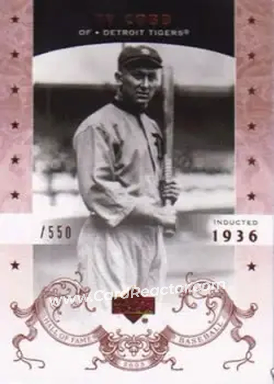 2005 Upper Deck Hall of Fame #81 - Ty Cobb - Detroit Tigers - Front