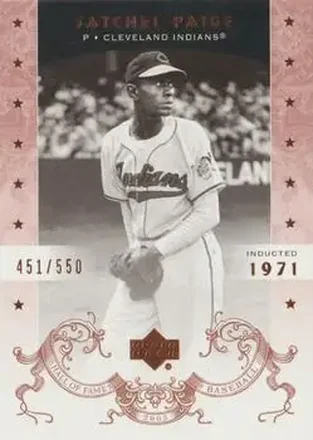 2005 Upper Deck Hall of Fame #83 - Satchel Paige - Cleveland Indians