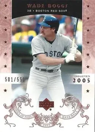 2005 Upper Deck Hall of Fame #84 - Wade Boggs - Boston Red Sox