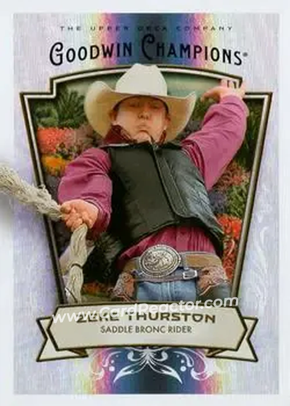2026 Upper Deck Goodwin Champions - Rainbow #96 - Zeke Thurston - Front