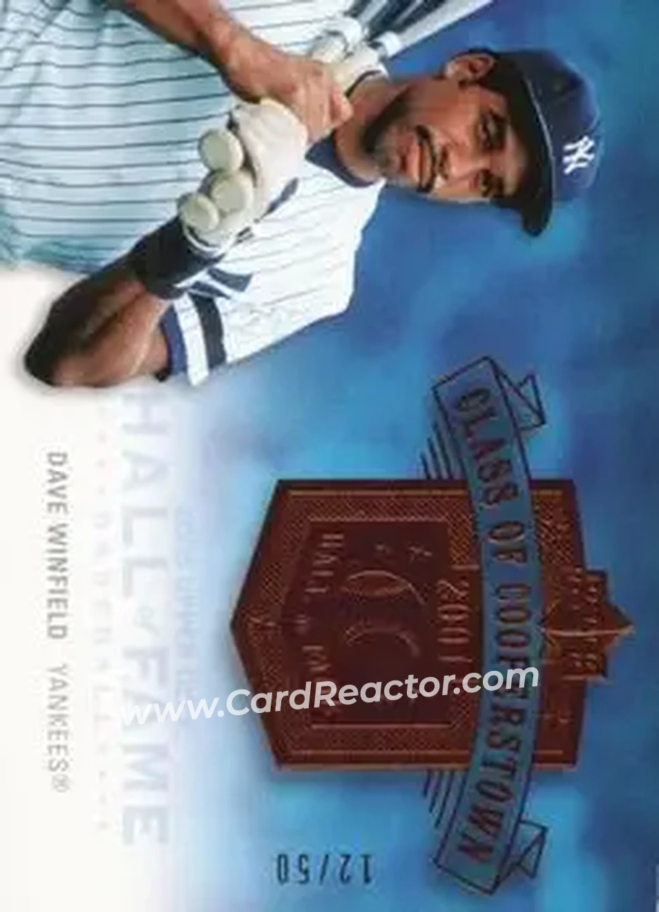2005 Upper Deck Hall of Fame - Class of Cooperstown #CC-DW2 - Dave Winfield - New York Yankees - Front