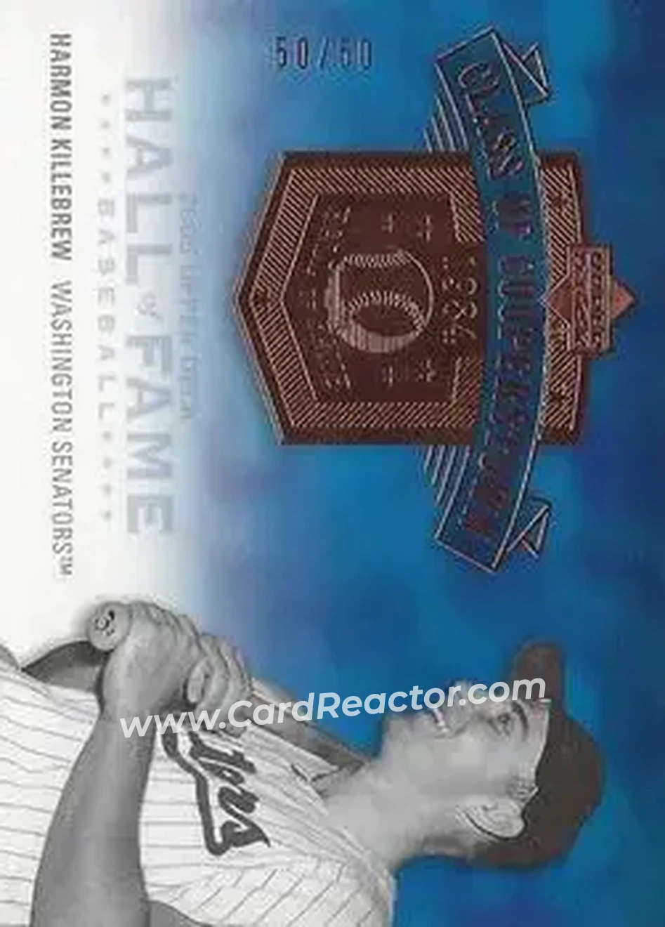 2005 Upper Deck Hall of Fame - Class of Cooperstown #CC-HK1 - Harmon Killebrew - Washington Senators - Front 2005 Upper Deck Hall of Fame - Class of Cooperstown #CC-HK1 - Harmon Killebrew - Washington Senators - Front