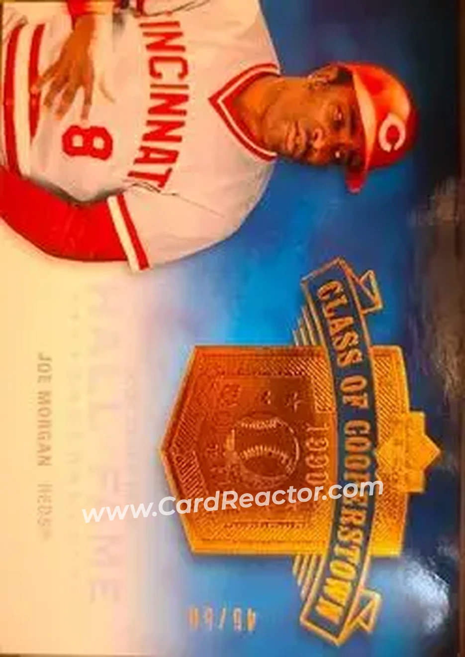 2005 Upper Deck Hall of Fame - Class of Cooperstown #CC-JM2 - Joe Morgan - Cincinnati Reds - Front 2005 Upper Deck Hall of Fame - Class of Cooperstown #CC-JM2 - Joe Morgan - Cincinnati Reds - Front