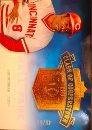 2005 Upper Deck Hall of Fame - Class of Cooperstown #CC-JM2 - Joe Morgan - Cincinnati Reds