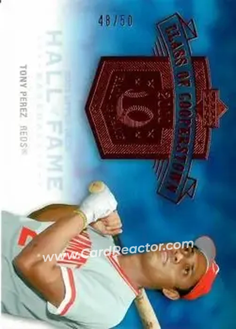 2005 Upper Deck Hall of Fame - Class of Cooperstown #CC-TP1 - Tony Pérez - Cincinnati Reds - Front 2005 Upper Deck Hall of Fame - Class of Cooperstown #CC-TP1 - Tony Pérez - Cincinnati Reds - Front