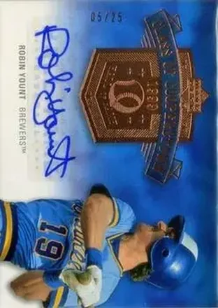 2005 Upper Deck Hall of Fame - Class of Cooperstown Autograph #CC-RY1 - Robin Yount - Milwaukee Brewers