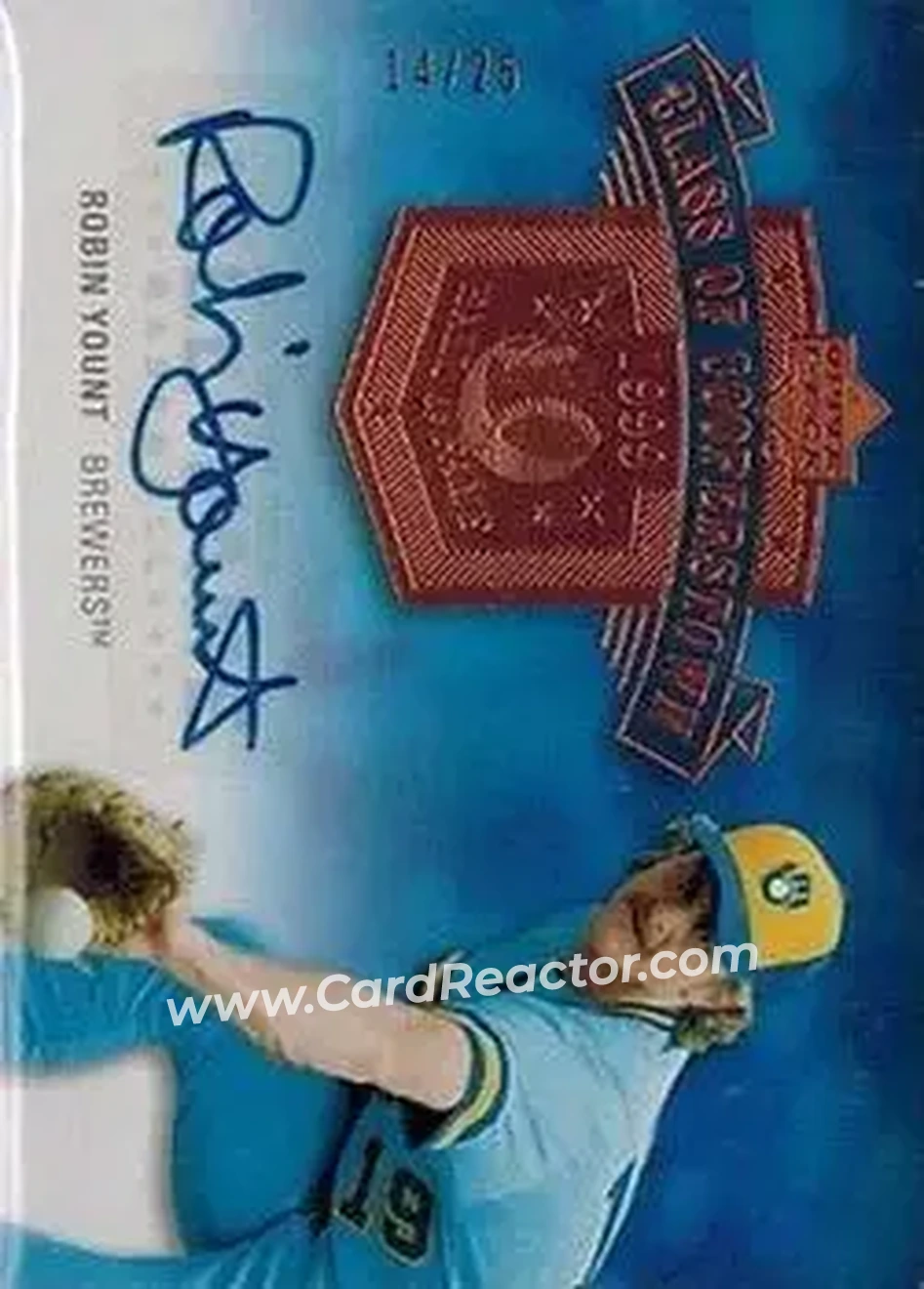 2005 Upper Deck Hall of Fame - Class of Cooperstown Autograph #CC-RY2 - Robin Yount - Milwaukee Brewers - Front 2005 Upper Deck Hall of Fame - Class of Cooperstown Autograph #CC-RY2 - Robin Yount - Milwaukee Brewers - Front