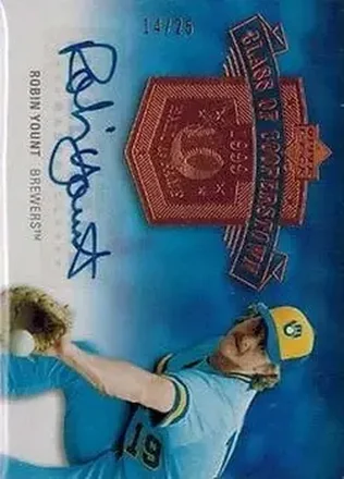 2005 Upper Deck Hall of Fame - Class of Cooperstown Autograph #CC-RY2 - Robin Yount - Milwaukee Brewers