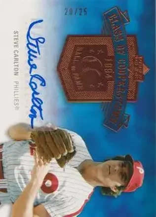 2005 Upper Deck Hall of Fame - Class of Cooperstown Autograph #CC-SC4 - Steve Carlton - Philadelphia Phillies