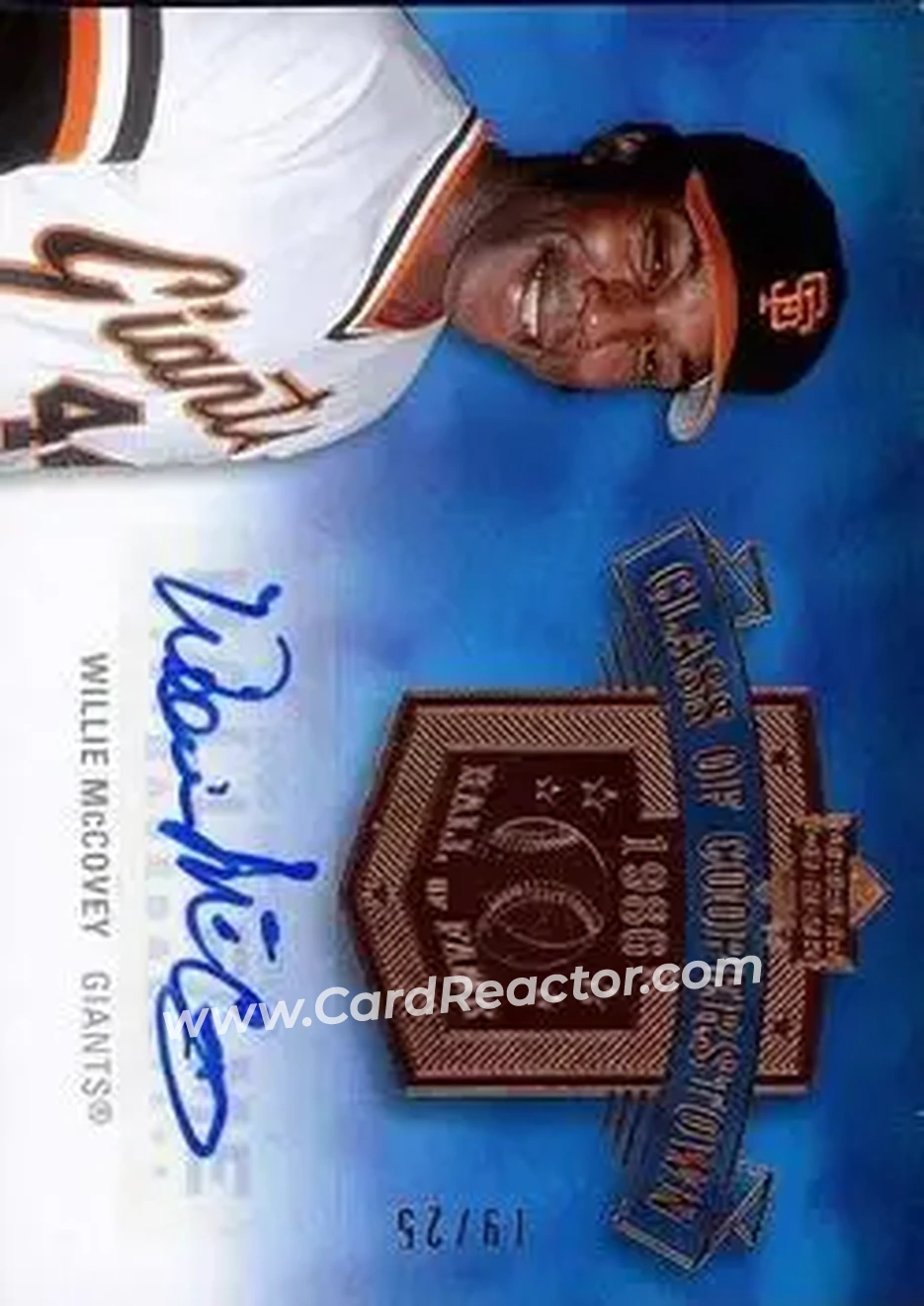 2005 Upper Deck Hall of Fame - Class of Cooperstown Autograph #CC-WM2 - Willie McCovey - San Francisco Giants - Front