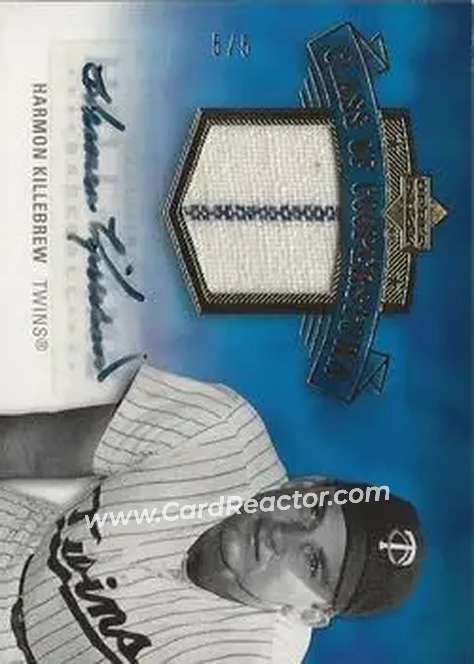 2005 Upper Deck Hall of Fame - Class of Cooperstown Autograph-Material Gold #CC-HK4 - Harmon Killebrew - Minnesota Twins - Front 2005 Upper Deck Hall of Fame - Class of Cooperstown Autograph-Material Gold #CC-HK4 - Harmon Killebrew - Minnesota Twins - Front