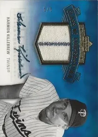2005 Upper Deck Hall of Fame - Class of Cooperstown Autograph-Material Gold #CC-HK4 - Harmon Killebrew - Minnesota Twins