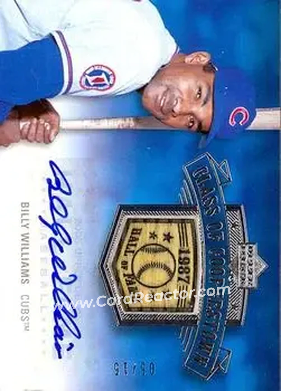 2005 Upper Deck Hall of Fame - Class of Cooperstown Autograph Silver #CC-BW1 - Billy Williams - Chicago Cubs - Front 2005 Upper Deck Hall of Fame - Class of Cooperstown Autograph Silver #CC-BW1 - Billy Williams - Chicago Cubs - Front