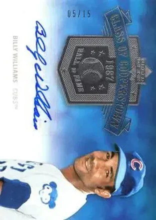 2005 Upper Deck Hall of Fame - Class of Cooperstown Autograph Silver #CC-BW3 - Billy Williams - Chicago Cubs