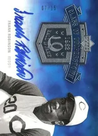 2005 Upper Deck Hall of Fame - Class of Cooperstown Autograph Silver #CC-FR1 - Frank Robinson - Cincinnati Reds