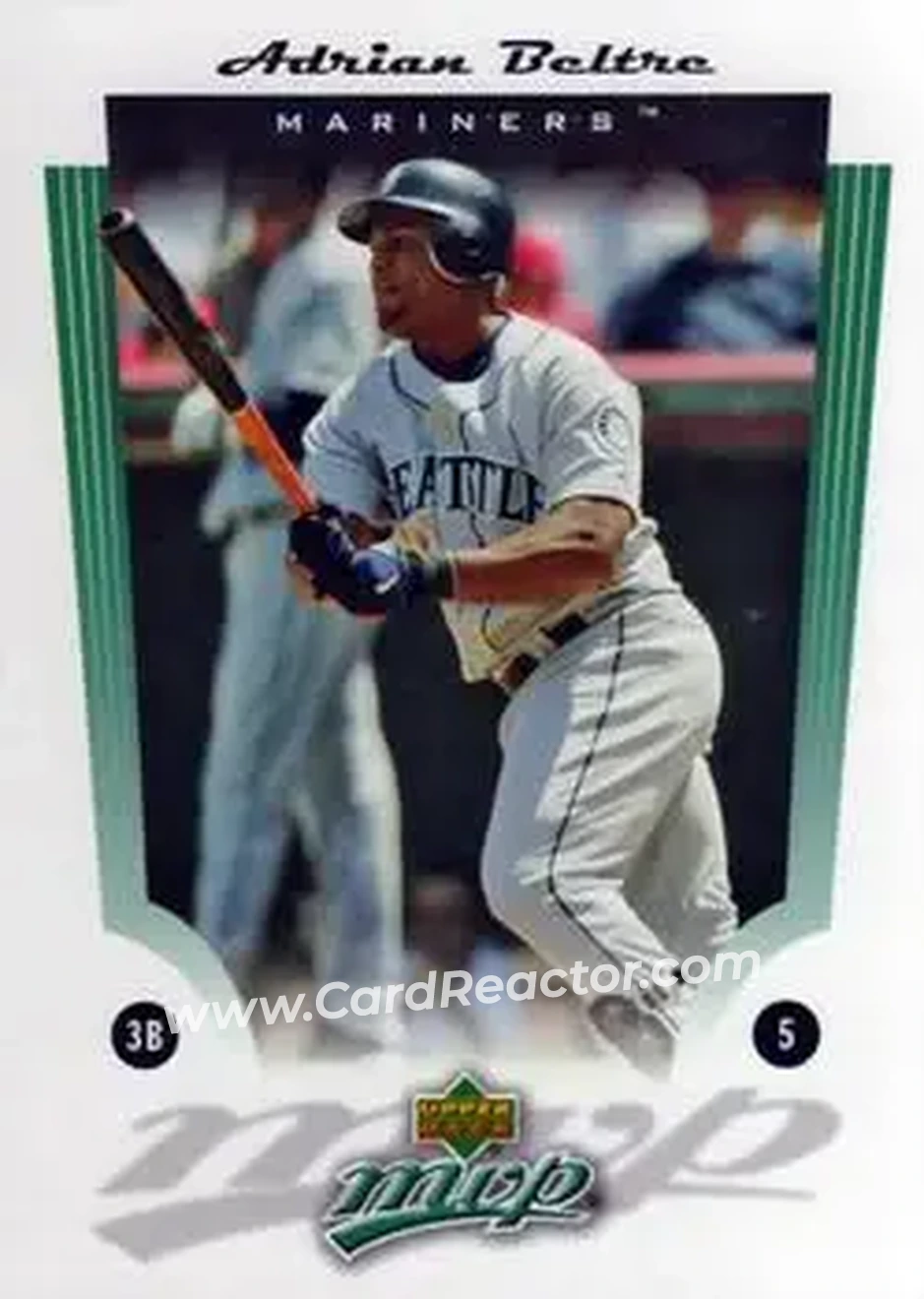 2005 Upper Deck MVP #2 - Adrian Beltré - Seattle Mariners - Front